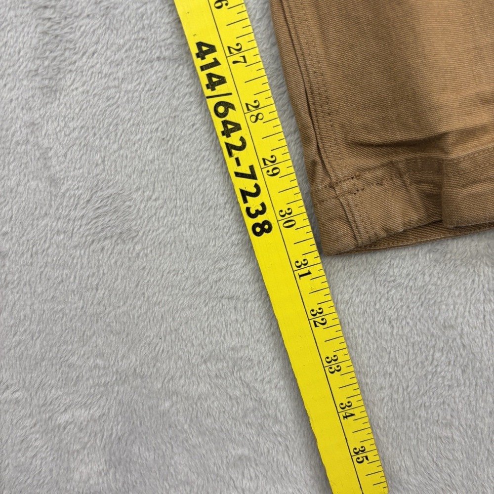 Duluth Pants Mens 38x31 Brown Flex Fire Hose Cargo Pockets Canvas Utility Work - Picture 12 of 15